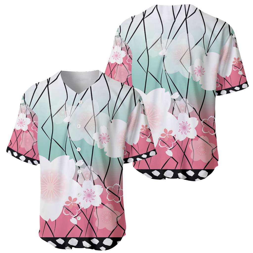 Japanese Kocho Pattern Baseball Jersey Insect Pillar Butterfly Flower Fairy - Polynesian Pride