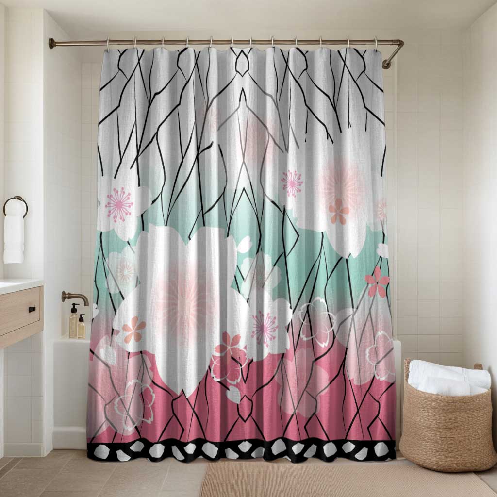 Japanese Kocho Pattern Bathroom Set Insect Pillar Butterfly Flower Fairy - Polynesian Pride