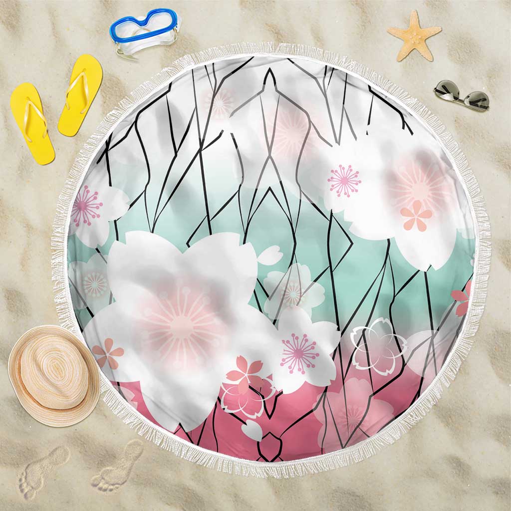 Japanese Kocho Pattern Beach Blanket Insect Pillar Butterfly Flower Fairy LT9 One Size 150cm Pink - Polynesian Pride