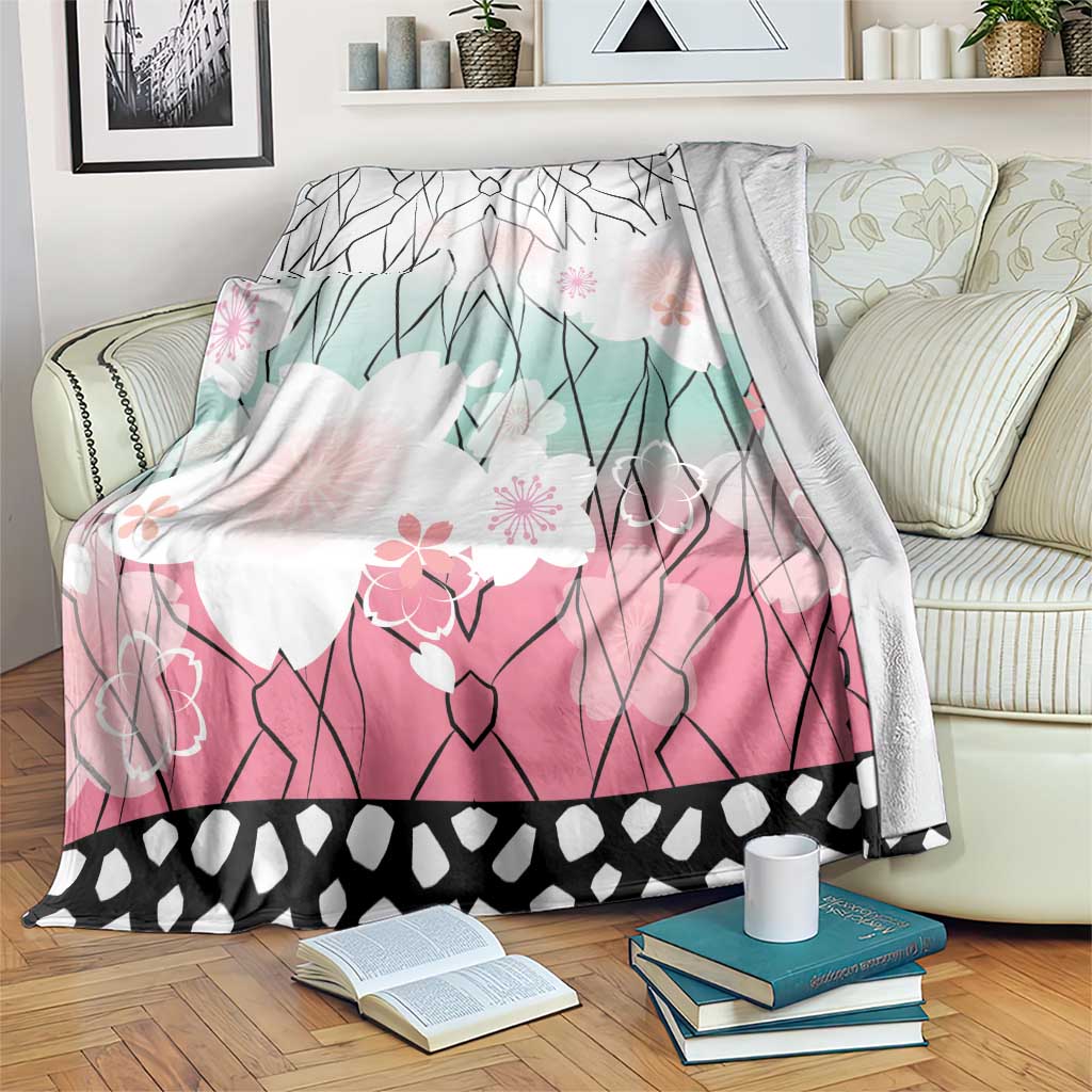 Japanese Kocho Pattern Blanket Insect Pillar Butterfly Flower Fairy - Polynesian Pride