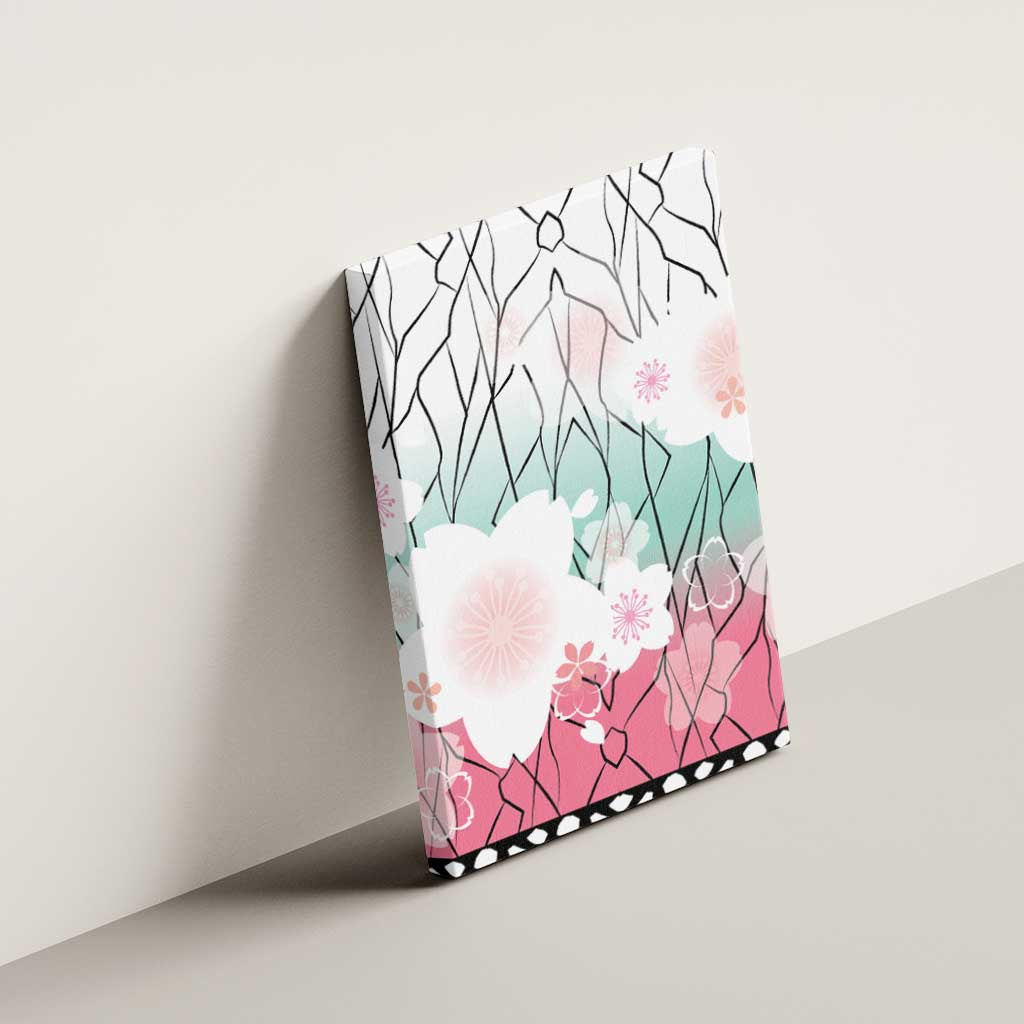 Japanese Kocho Pattern Canvas Wall Art Insect Pillar Butterfly Flower Fairy - Polynesian Pride