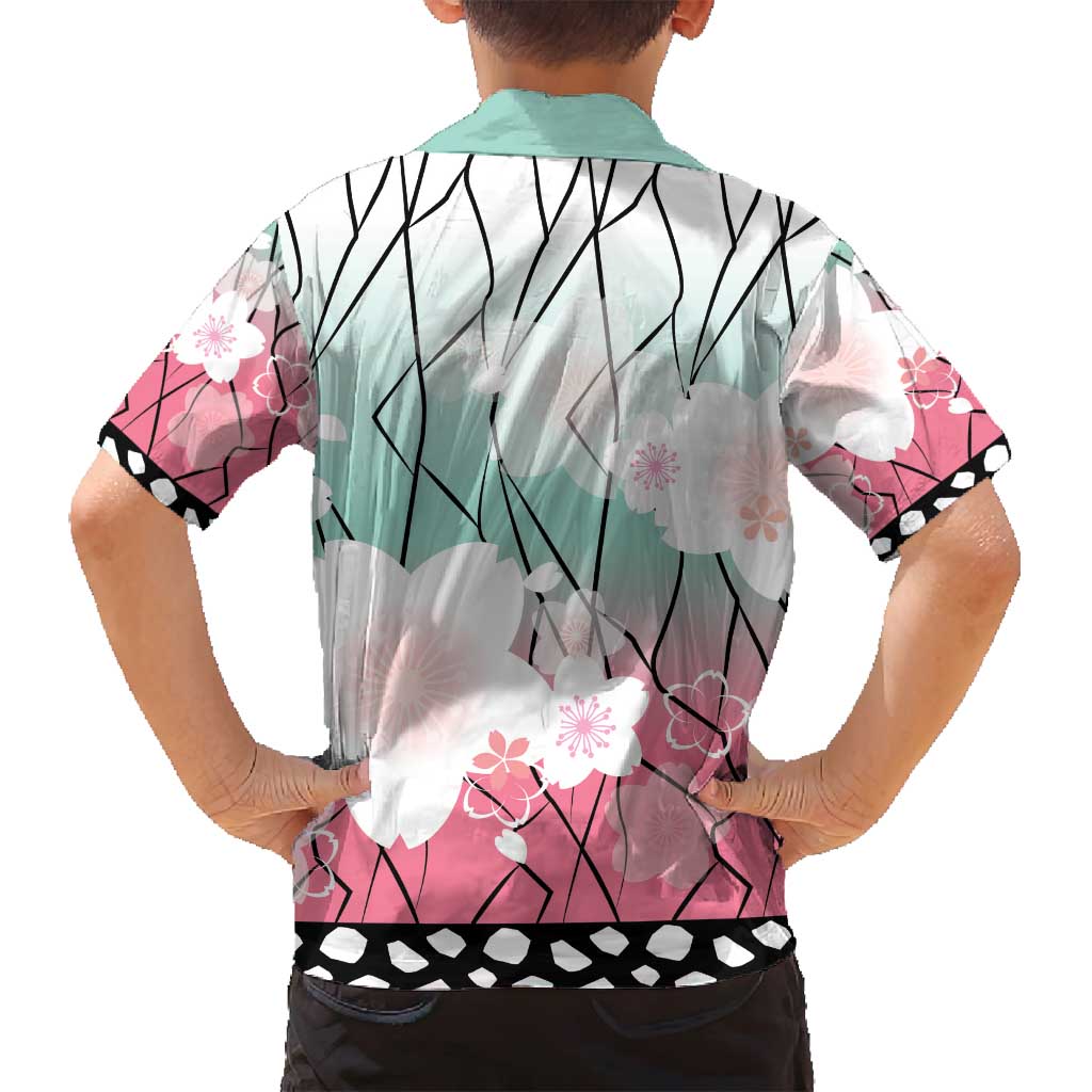 Japanese Kocho Pattern Family Matching Puletasi and Hawaiian Shirt Insect Pillar Butterfly Flower Fairy - Polynesian Pride