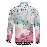 Japanese Kocho Pattern Family Matching Short Sleeve Bodycon Dress and Hawaiian Shirt Insect Pillar Butterfly Flower Fairy - Polynesian Pride