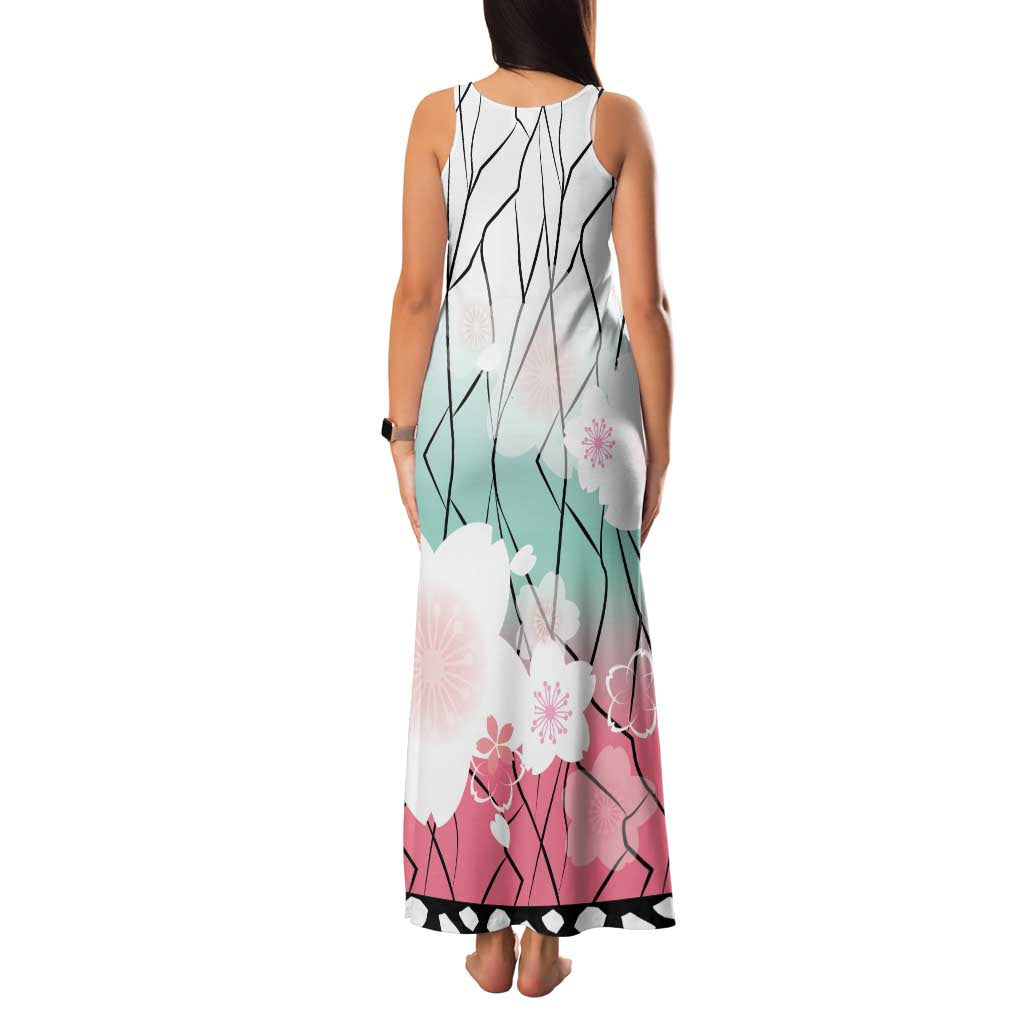 Japanese Kocho Pattern Family Matching Tank Maxi Dress and Hawaiian Shirt Insect Pillar Butterfly Flower Fairy - Polynesian Pride