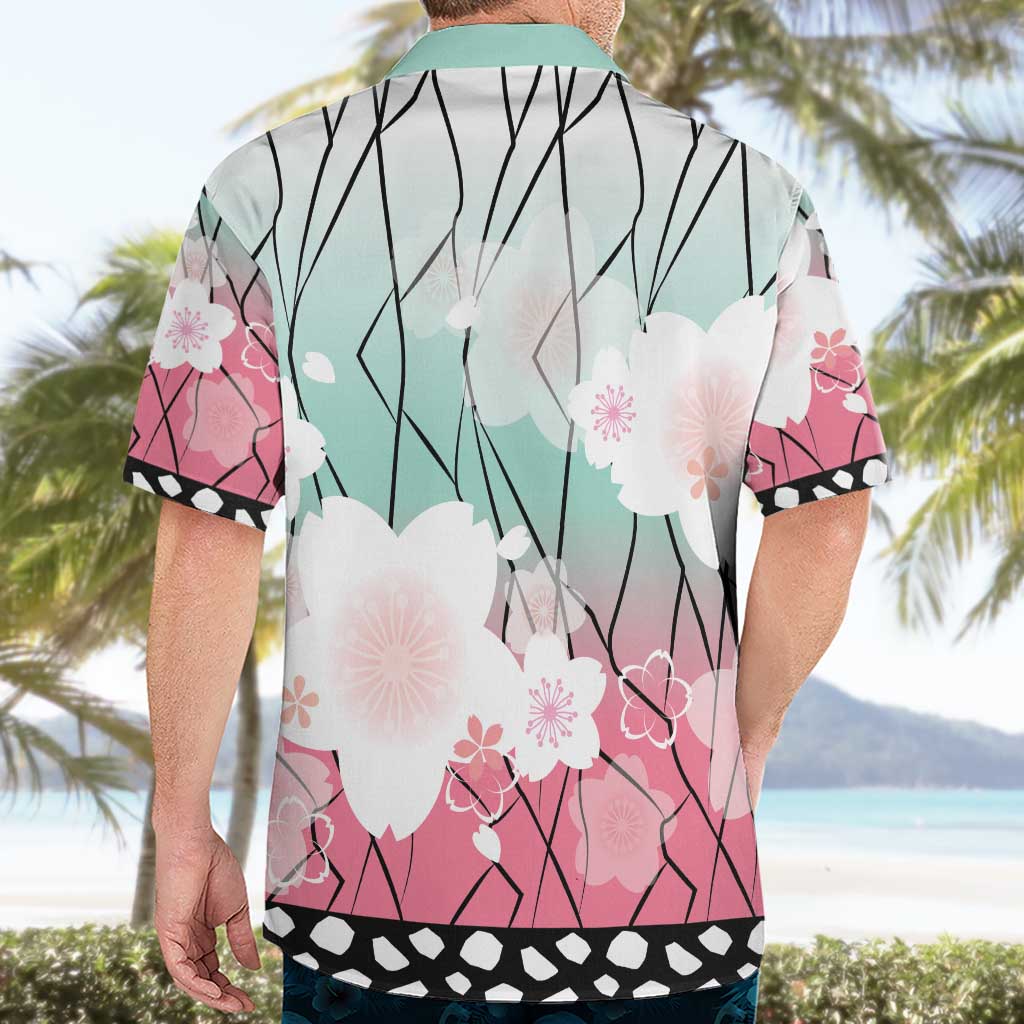 Japanese Kocho Pattern Hawaiian Shirt Insect Pillar Butterfly Flower Fairy - Polynesian Pride