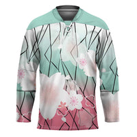 Japanese Kocho Pattern Hockey Jersey Insect Pillar Butterfly Flower Fairy - Polynesian Pride