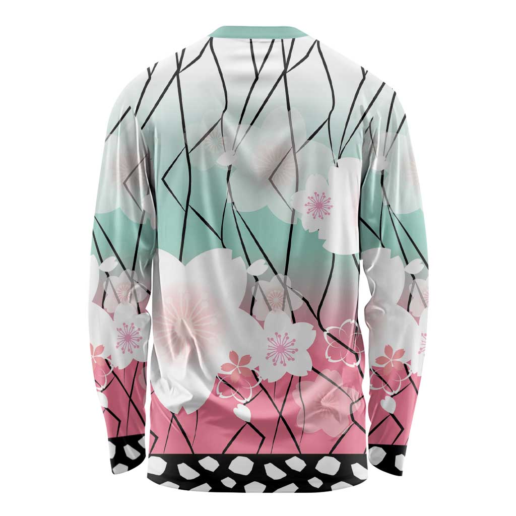Japanese Kocho Pattern Long Sleeve Shirt Insect Pillar Butterfly Flower Fairy LT9 - Polynesian Pride