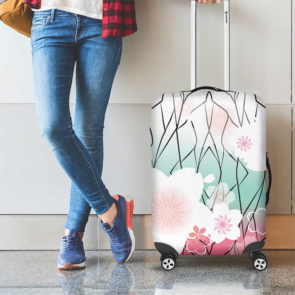 Japanese Kocho Pattern Luggage Cover Insect Pillar Butterfly Flower Fairy LT9 - Polynesian Pride