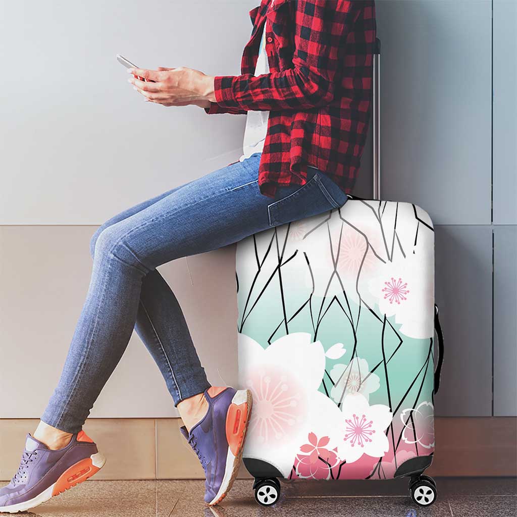 Japanese Kocho Pattern Luggage Cover Insect Pillar Butterfly Flower Fairy LT9 - Polynesian Pride