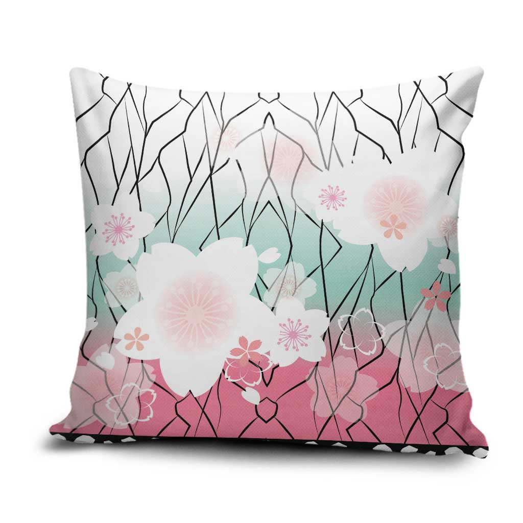 Japanese Kocho Pattern Pillow Cover Insect Pillar Butterfly Flower Fairy LT9 Pink - Polynesian Pride