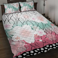 Japanese Kocho Pattern Quilt Bed Set Insect Pillar Butterfly Flower Fairy - Polynesian Pride