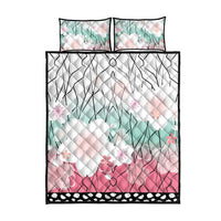 Japanese Kocho Pattern Quilt Bed Set Insect Pillar Butterfly Flower Fairy - Polynesian Pride