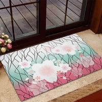 Japanese Kocho Pattern Rubber Doormat Insect Pillar Butterfly Flower Fairy - Polynesian Pride