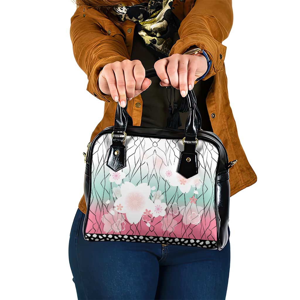 Japanese Kocho Pattern Shoulder Handbag Insect Pillar Butterfly Flower Fairy LT9 One Size Pink - Polynesian Pride