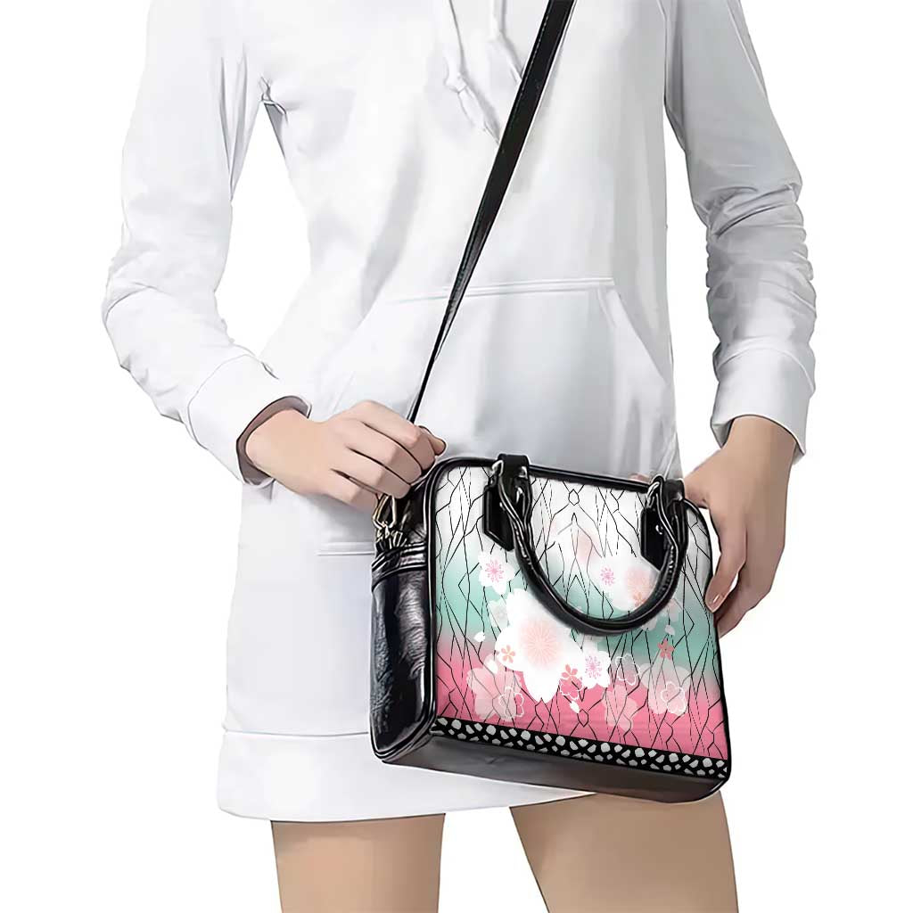 Japanese Kocho Pattern Shoulder Handbag Insect Pillar Butterfly Flower Fairy LT9 - Polynesian Pride