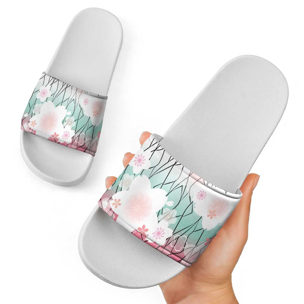 Japanese Kocho Pattern Slide Sandals Insect Pillar Butterfly Flower Fairy LT9 - Polynesian Pride