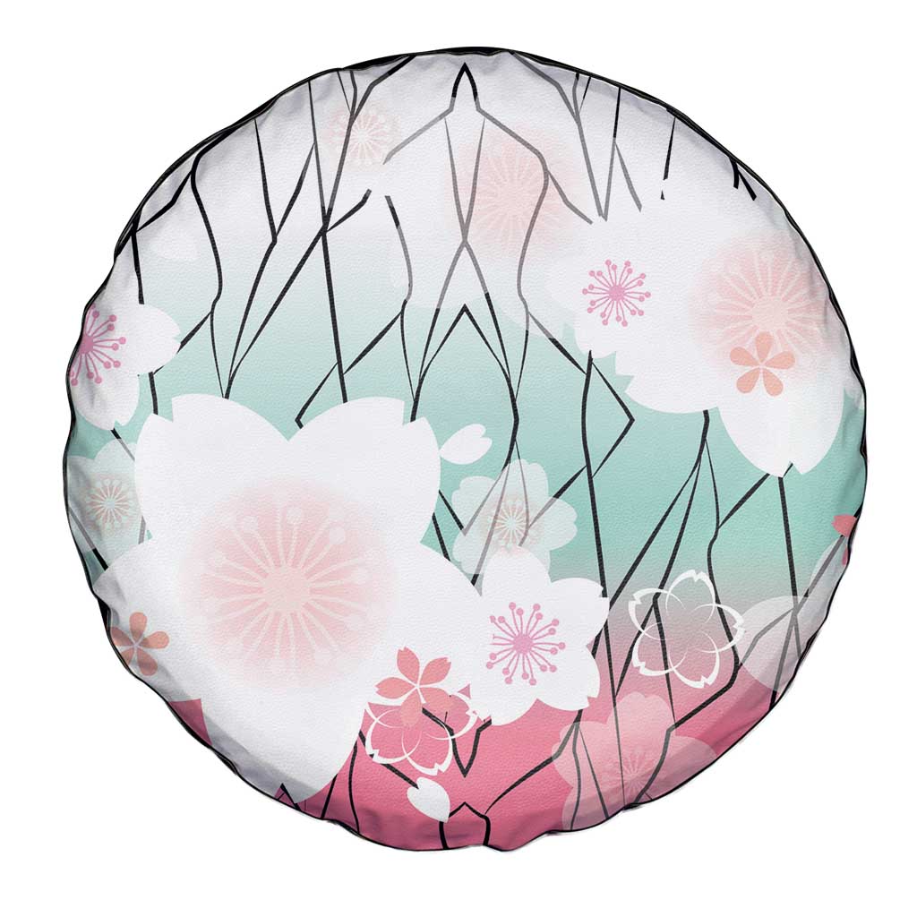Japanese Kocho Pattern Spare Tire Cover Insect Pillar Butterfly Flower Fairy - Polynesian Pride