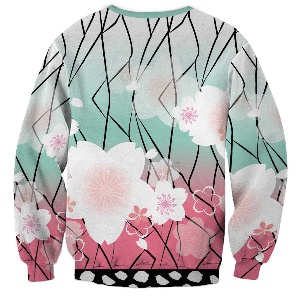 Japanese Kocho Pattern Sweatshirt Insect Pillar Butterfly Flower Fairy LT9 - Polynesian Pride