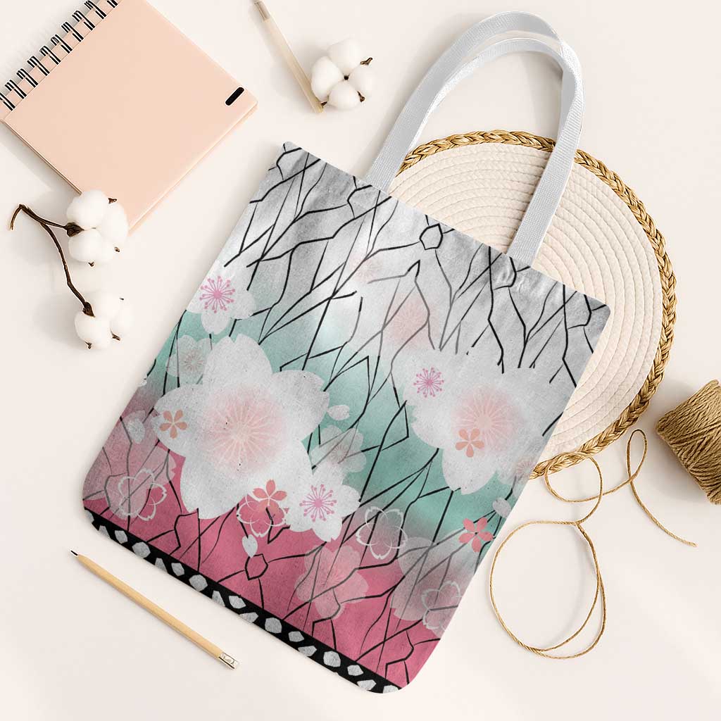 Japanese Kocho Pattern Tote Bag Insect Pillar Butterfly Flower Fairy - Polynesian Pride