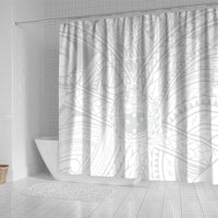 Samoa Lotu Tamaiti Shower Curtain Polynesian White Sunday Simple LT9 - Polynesian Pride