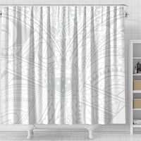 Samoa Lotu Tamaiti Shower Curtain Polynesian White Sunday Simple LT9 - Polynesian Pride