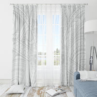 Samoa Lotu Tamaiti Window Curtain Polynesian White Sunday Simple LT9 - Polynesian Pride