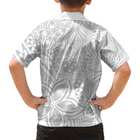 Samoa Lotu Tamait Kid Hawaiian Shirt Tropical Plant White Sunday With Polynesia Pattern LT9 - Polynesian Pride