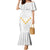 Tonga White Sunday Mermaid Dress Polynesian Plumeria Tribal Simple LT9 Women White - Polynesian Pride