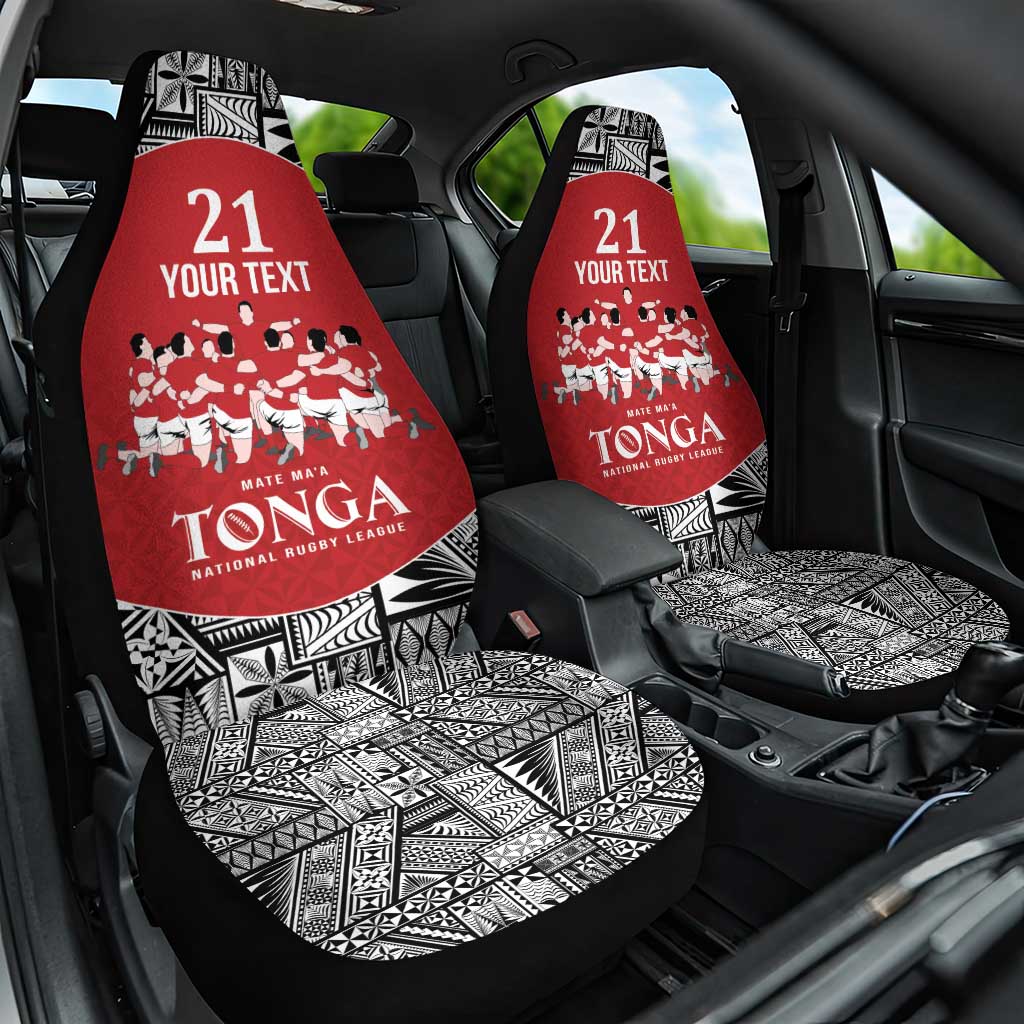 Custom Tonga Rugby Mate Ma'a Car Seat Cover Tonga XIII Make History Pacific Champions