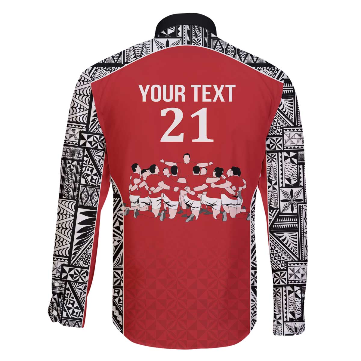 Custom Tonga Rugby Mate Ma'a Family Matching Off The Shoulder Long Sleeve Dress and Hawaiian Shirt Tonga XIII Make History Pacific Champions LT9 - Polynesian Pride