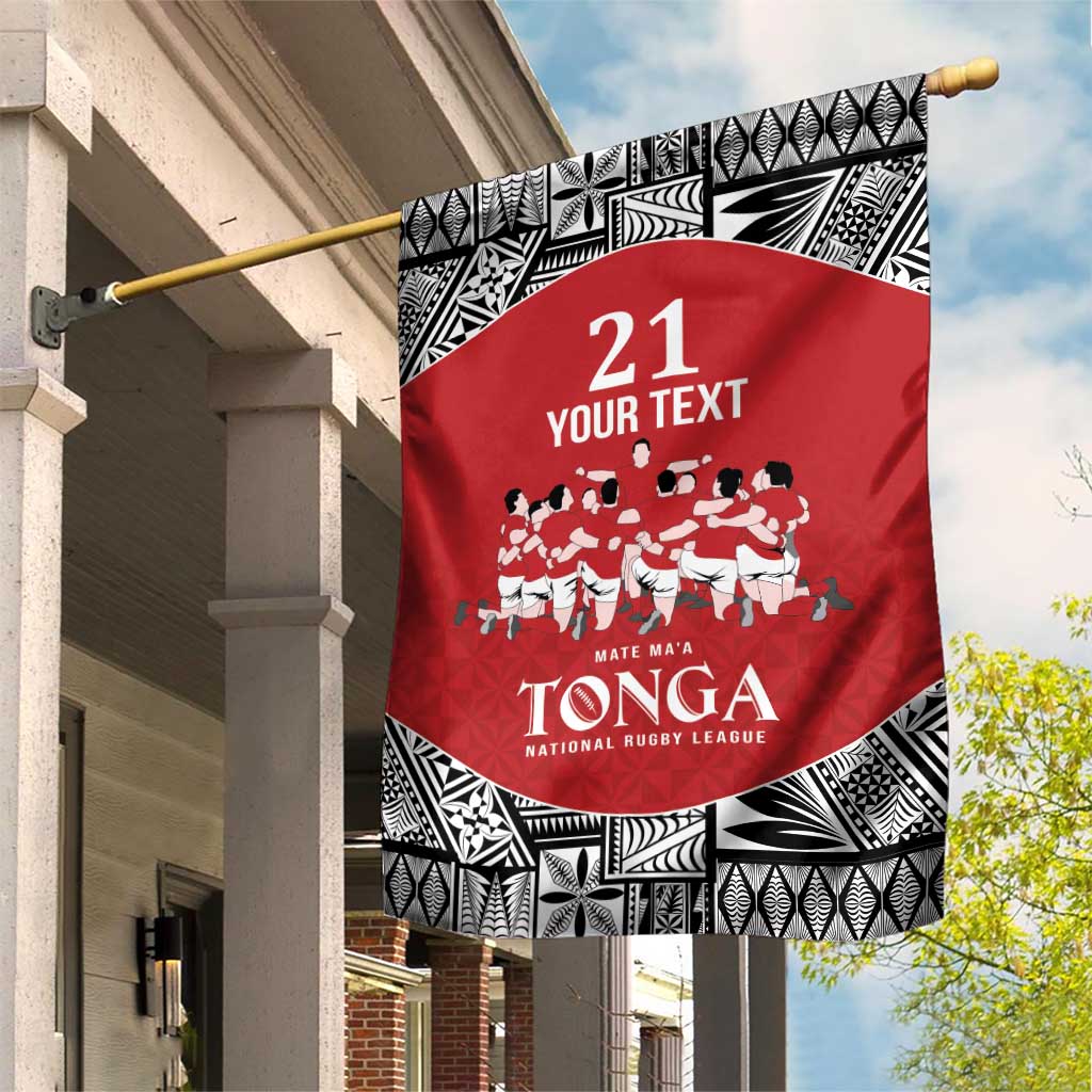 Custom Tonga Rugby Mate Ma'a Garden Flag Tonga XIII Make History Pacific Champions