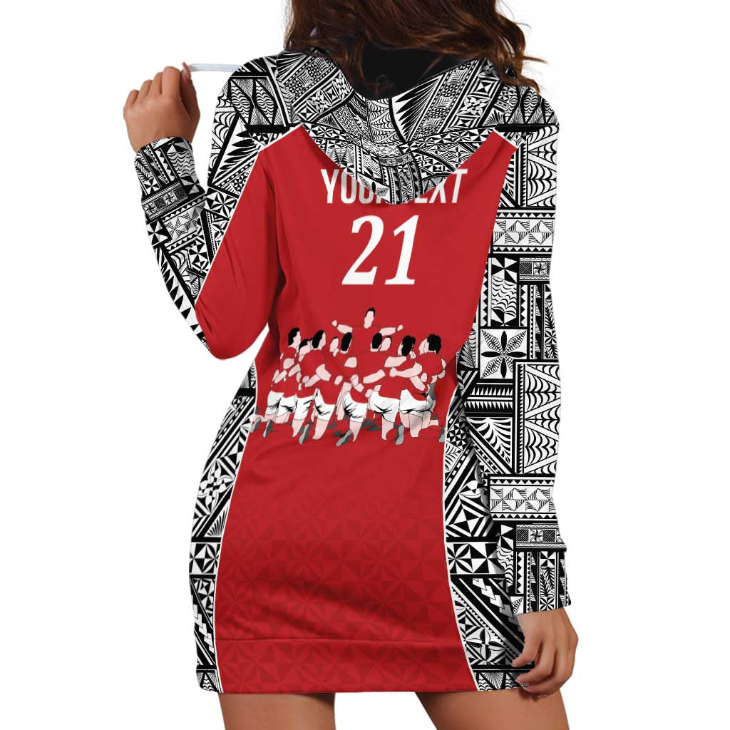 Custom Tonga Rugby Mate Ma'a Hoodie Dress Tonga XIII Make History Pacific Champions LT9 - Polynesian Pride