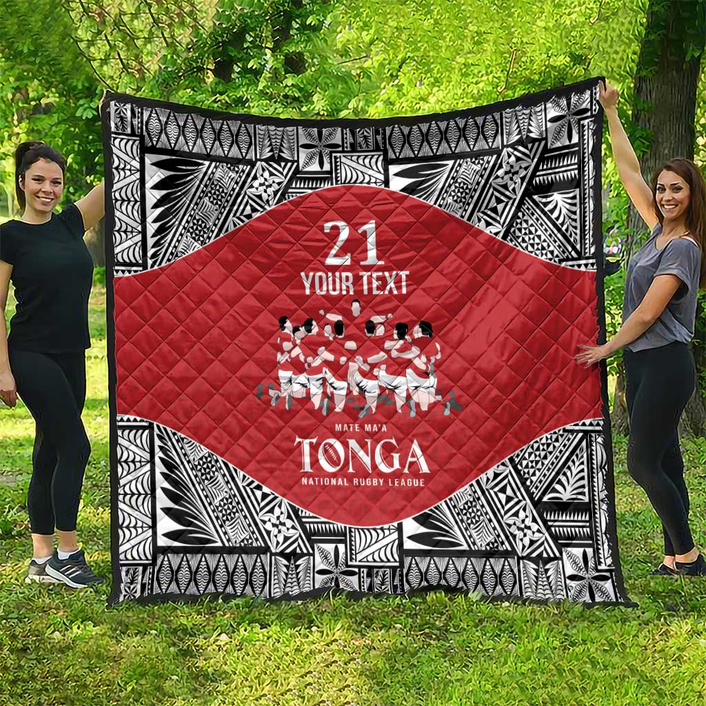 Custom Tonga Rugby Mate Ma'a Quilt Tonga XIII Make History Pacific Champions