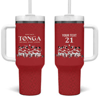 Custom Tonga Rugby Mate Ma'a Tumbler With Handle Tonga XIII Make History Pacific Champions