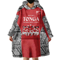 Custom Tonga Rugby Mate Ma'a Wearable Blanket Hoodie Tonga XIII Make History Pacific Champions LT9 - Polynesian Pride