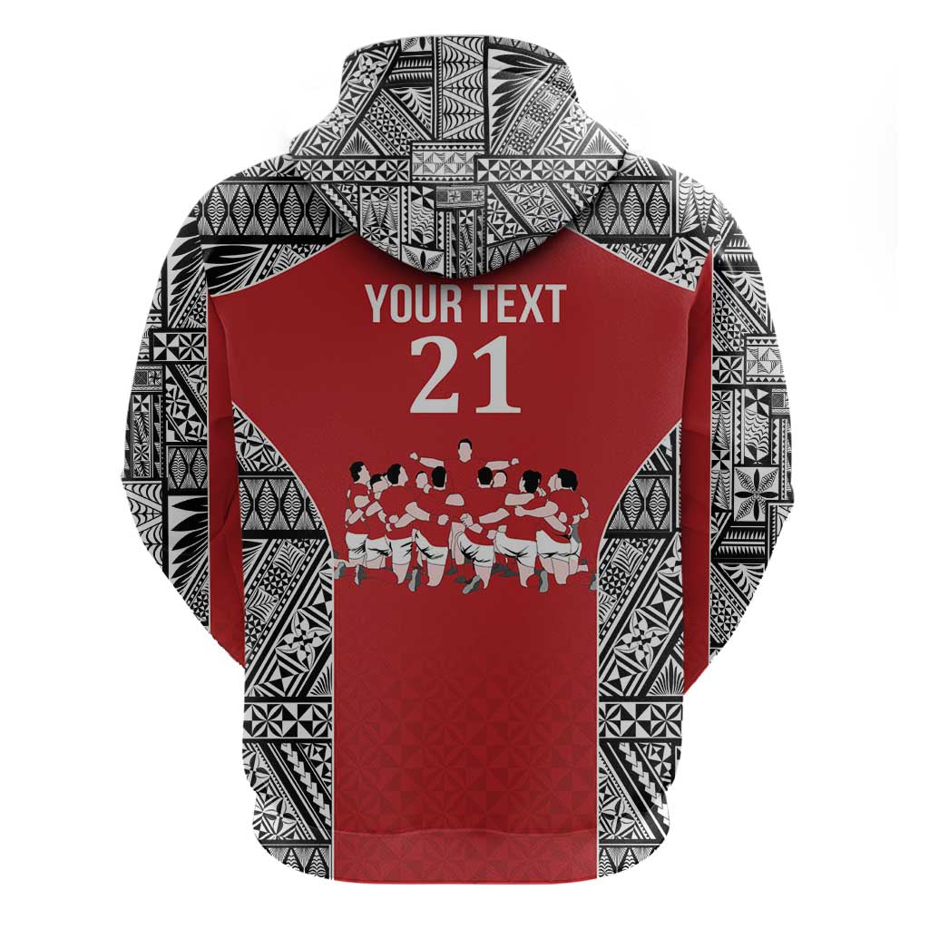 Custom Tonga Rugby Mate Ma'a Zip Hoodie Tonga XIII Make History Pacific Champions LT9 - Polynesian Pride