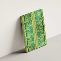 Hawaii Lei with Tribal Quilt Motif Canvas Wall Art