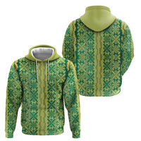 Hawaii Lei with Tribal Quilt Motif Hoodie