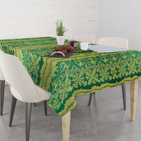 Hawaii Lei with Tribal Quilt Motif Tablecloth LT9 - Polynesian Pride