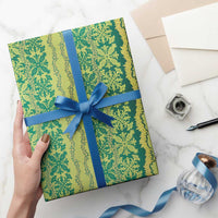 Hawaii Lei with Tribal Quilt Motif Wrapping Paper - Polynesian Pride