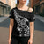 New Zealand Rugby Warrior Custom Cross Shoulder Shirt Black Fern Taniko Motif - Polynesian Pride