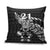 New Zealand Rugby Warrior Custom Pillow Cover Black Fern Taniko Motif - Polynesian Pride