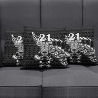 New Zealand Rugby Warrior Custom Pillow Cover Black Fern Taniko Motif LT9 - Polynesian Pride