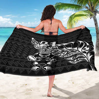 New Zealand Rugby Warrior Custom Sarong Black Fern Taniko Motif