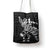 New Zealand Rugby Warrior Custom Tote Bag Black Fern Taniko Motif - Polynesian Pride