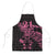 New Zealand Rugby Warrior Custom Apron Pink Fern Taniko Motif - Polynesian Pride