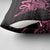 New Zealand Rugby Warrior Custom Pillow Cover Pink Fern Taniko Motif - Polynesian Pride