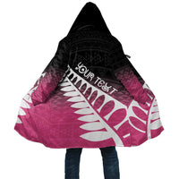 Pink Silver Fern Spirit Taniko Tukutuku Personalised Cloak - Polynesian Pride