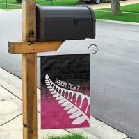Pink Silver Fern Spirit Taniko Tukutuku Personalised Garden Flag