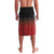 Red Silver Fern Spirit Taniko Tukutuku Personalised Lavalava